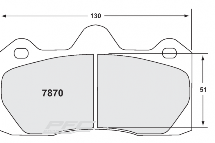 PFC 7870.39.16.44 Rear brake pads RACE 39 CMPD 16mm AUDI R8 (Upgrade to 380mm) Photo-0