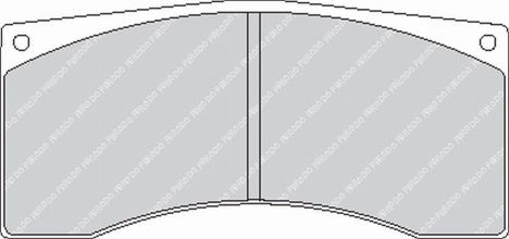 FERODO FRP3007Z Brake Pads DSUNO for Caliper Alcon B Type - Th. 18.0mm Photo-0