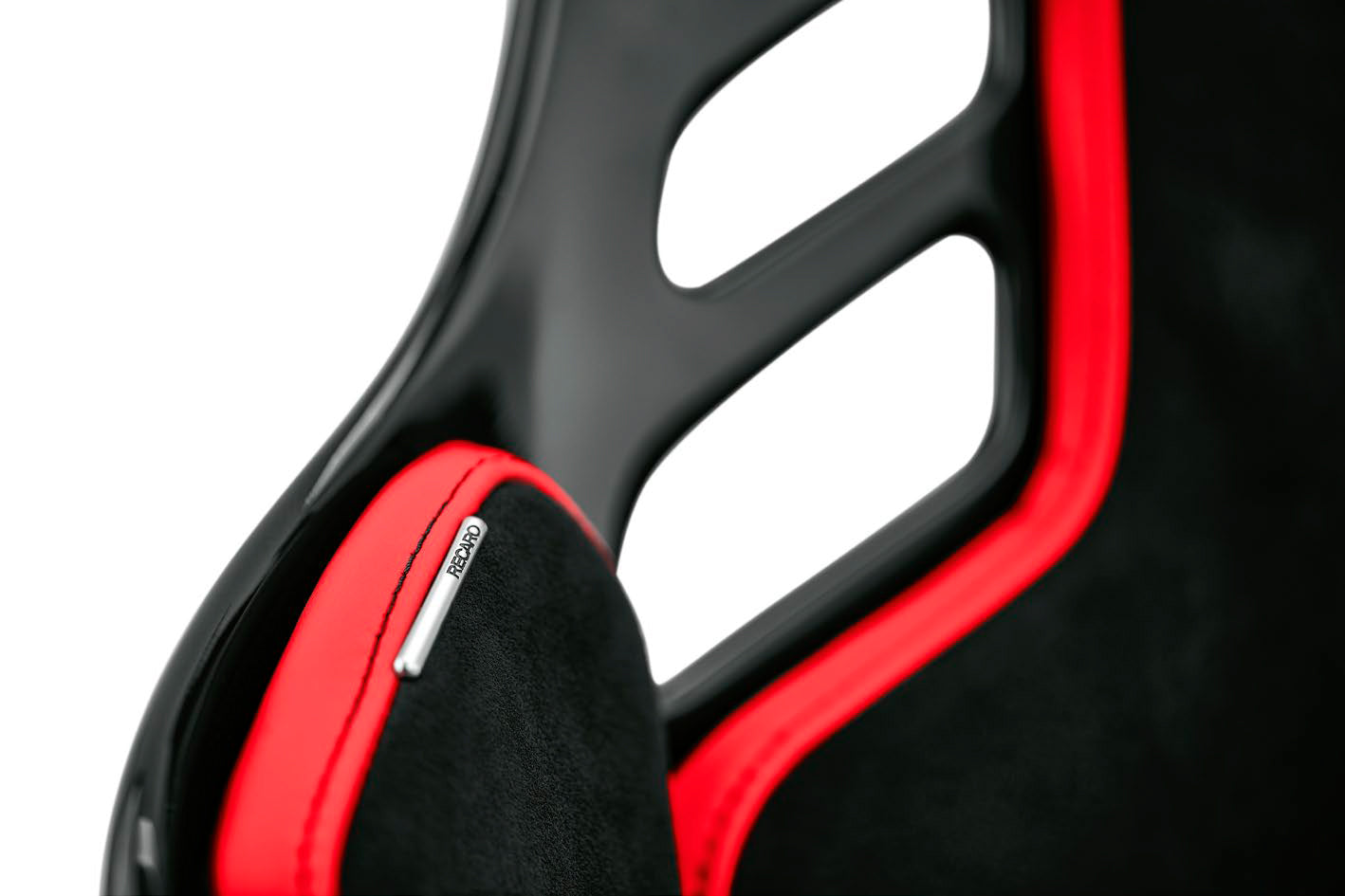 RECARO 076.02.2B23 Race Seat Podium GF Right Side (ABE / FIA 8855-1999) Red Alcantara / Black Leather, Size L Photo-5