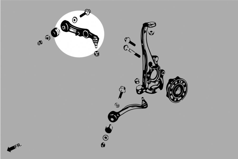 HARDRACE Q0595 CONTROL ARM MERCEDES-Benz W205 C'S W205 15- Photo-4