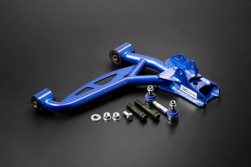 HARDRACE Q1252 Front tubular lower arm + stab. Link (harden rubber) - 2pcs / set for MAZDA Miata / MX-5 1998-2005 Photo-0
