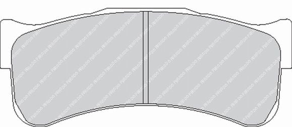 FERODO FRP3031W Front Brake Pads DS1.11 for ASTON MARTIN Vantage GTE / FERRARI 430 GT2 Photo-0