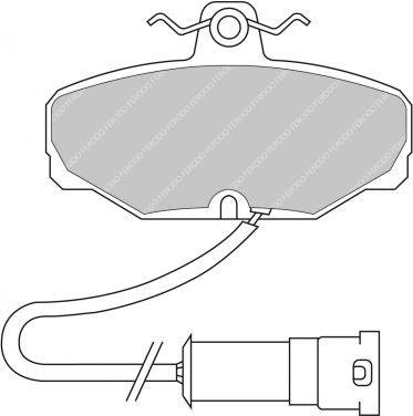 FERODO FDS408 Rear Brake Pads DS Performance for FORD Scorpio Photo-0