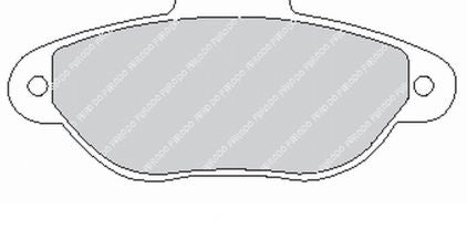 FERODO FCP925R Front Brake Pads DS3000 for FIAT Punto (188) Photo-0