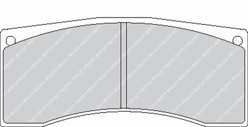 FERODO FRP3029H Rear Brake Pads DS2500 for LAMBORGHINI Huracan GT3 EVO2 / ASTON MARTIN DBRS9 GT2 Photo-0