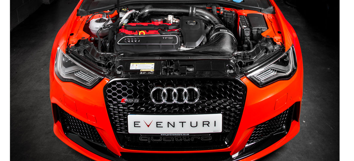 EVENTURI EVE-8VRS3-CF-LHD-INT Intake system AUDI 8V RS3 LHD (carbon fiber) Photo-1