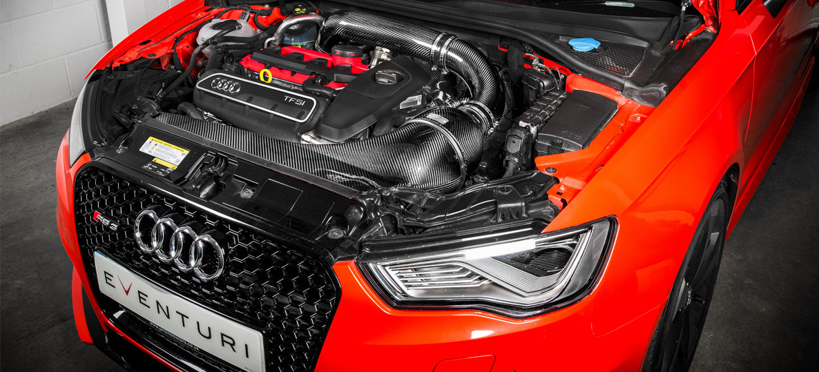 EVENTURI EVE-8VRS3-CF-LHD-INT Intake system AUDI 8V RS3 LHD (carbon fiber) Photo-2