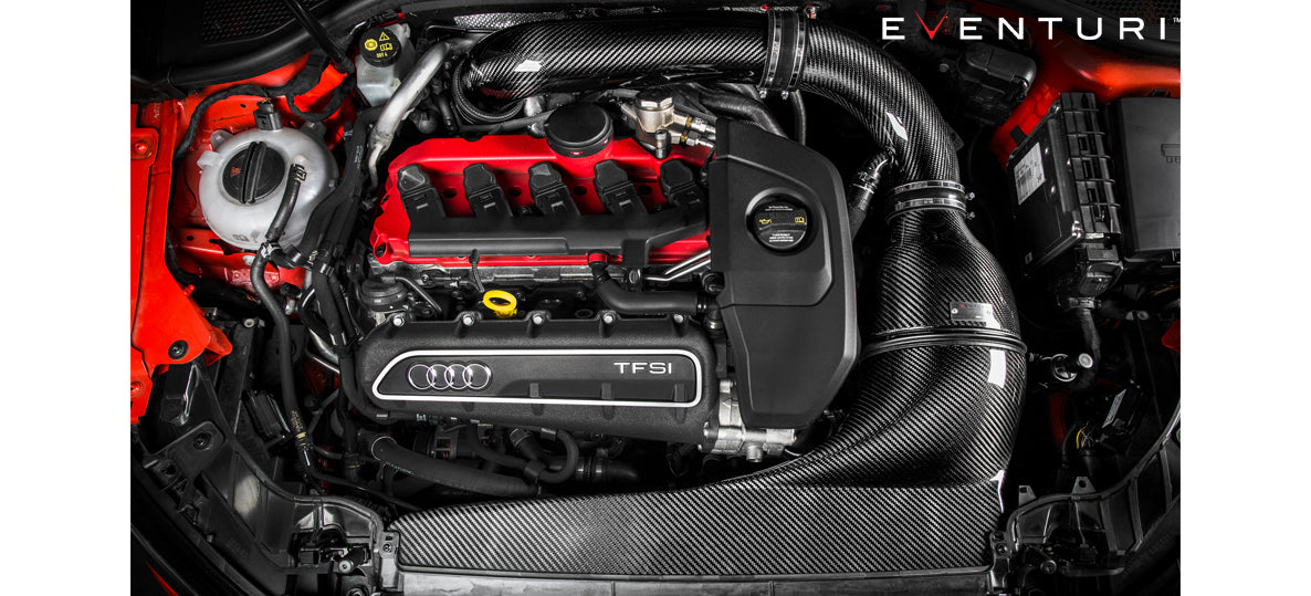 EVENTURI EVE-8VRS3-CF-LHD-INT Intake system AUDI 8V RS3 LHD (carbon fiber) Photo-5