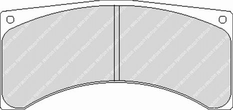 FERODO FRP3070R Brake Pads DS3000 for Caliper Brembo 07.7869.12 / Wilwood GT 4000 Photo-0