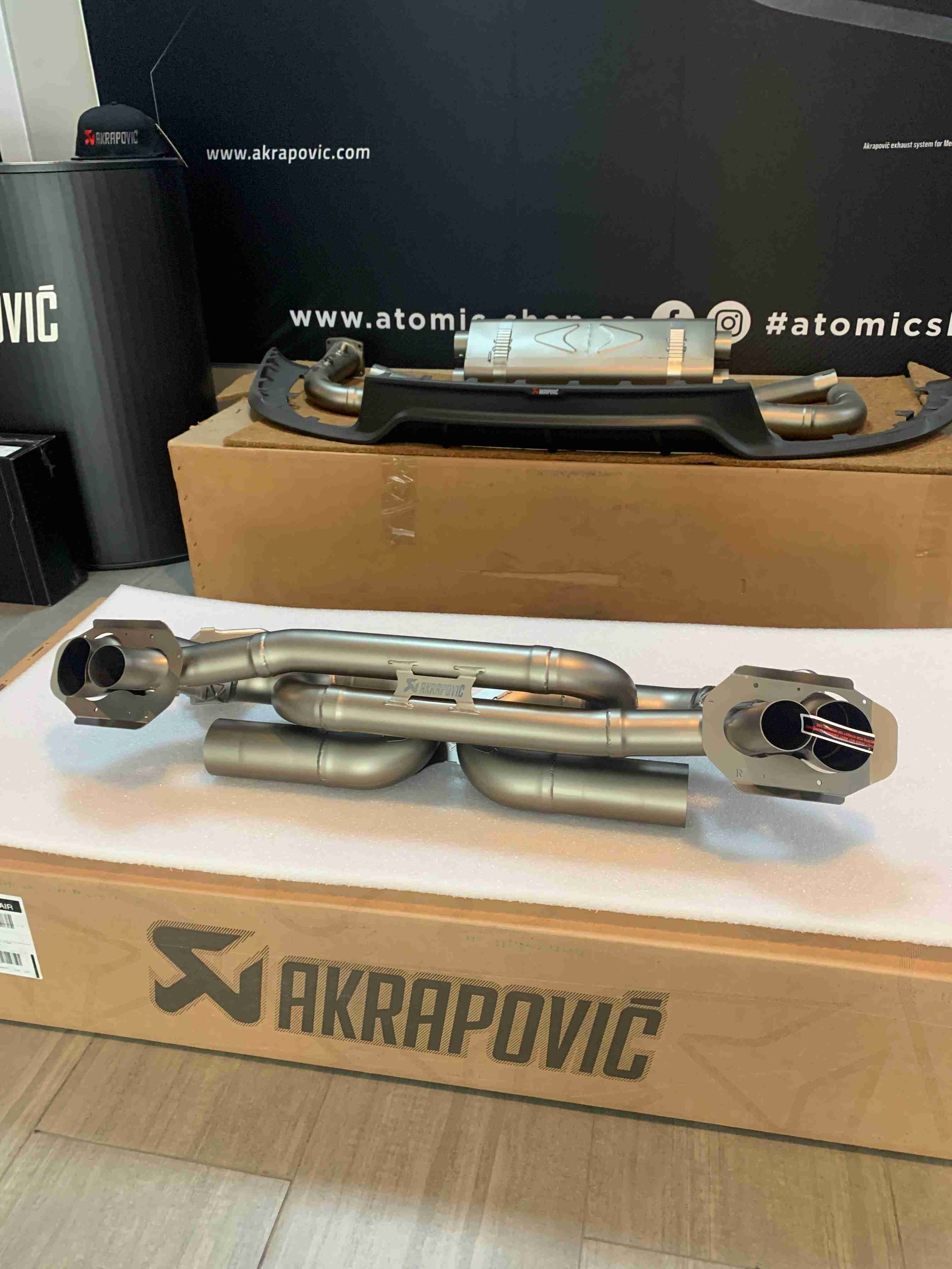 AKRAPOVIC S-PO/TI/19 Slip-On Race Line (Titanium) for PORSCHE 911 Turbo / Turbo S / Cabriolet / Sport Classic (992) 2020-2024 Photo-3 