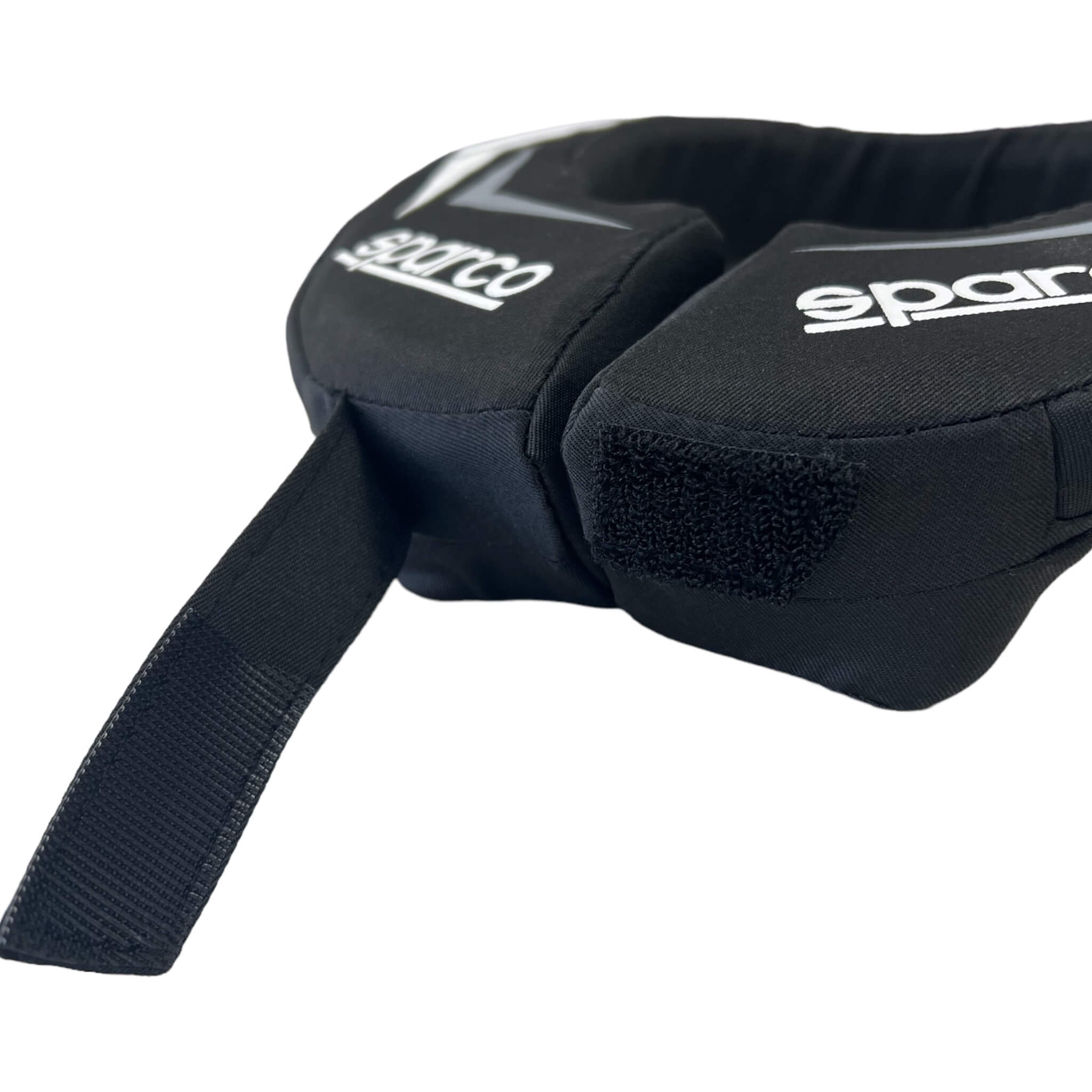 SPARCO 001604NRBI-B K-RING child neck support collar, Black/white Photo-2