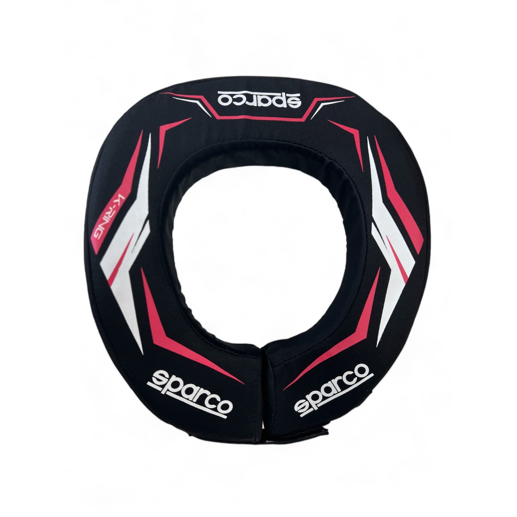 SPARCO 001604NRRS K-RING Neck support collar, Black/red Photo-0