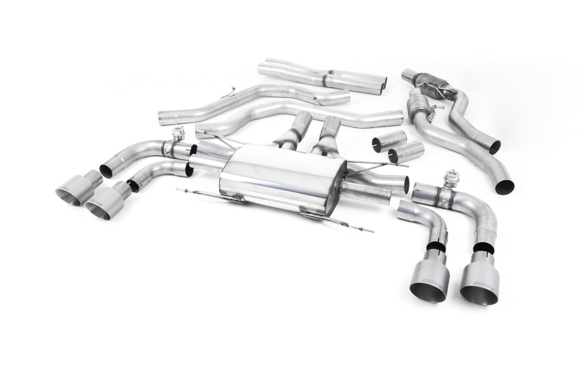 MILLTEK SSXAR008 Cat-back Quad 100mm GT100 ALFA ROMEO Giulia Quadrifoglio 2.9 V6 Bi-Turbo Photo-0