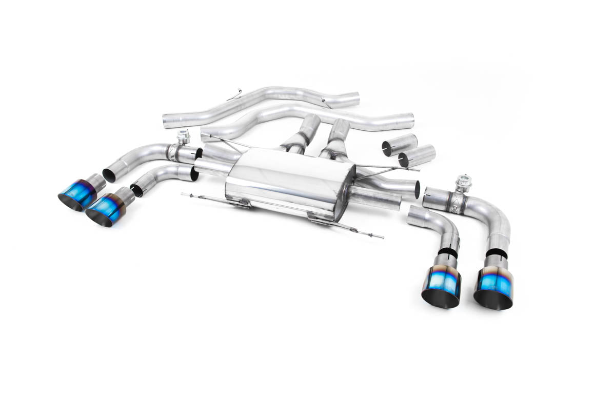 MILLTEK SSXAR15 Front Pipe-back Quad 100mm GT100 ECA ALFA ROMEO Giulia Quadrifoglio 2.9 V6 Bi-Turbo Photo-0