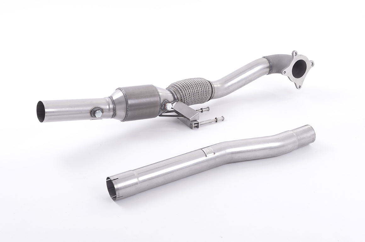 MILLTEK SSXAU200R Cast Downpipe with Race Cat AUDI A3 1.8 TSI 2WD 3-Door Photo-0