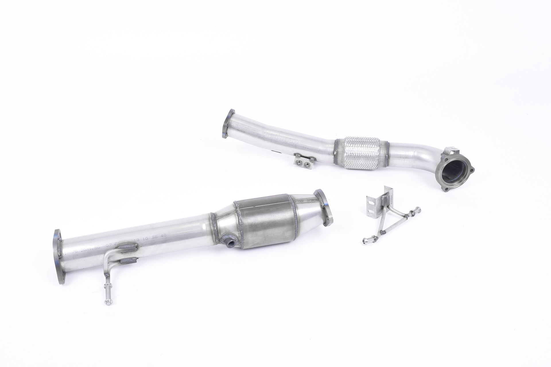 MILLTEK SSXFD067 Large Bore Downpipe and Hi-Flow Sports Cat FORD Focus MK2 RS 2.5T 305PS Photo-0