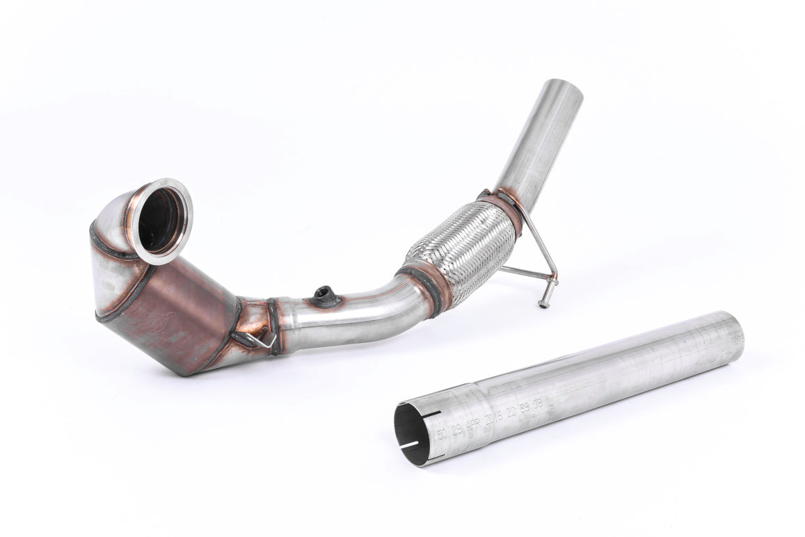 MILLTEK SSXVW417 Large Bore Downpipe and Hi-Flow Sports Cat SEAT Ibiza Cupra 1.8TFSI (6P) Photo-0