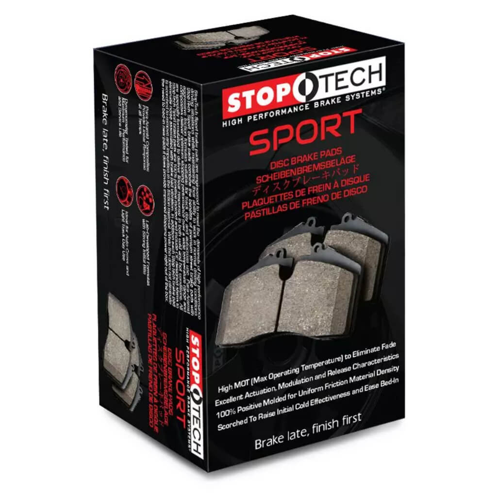 STOPTECH 309.03830 Rear Sport Brake Pads with Shims & Hardware CHRYSLER/DODGE 3000GT/Avenger/Colt/Eclipse 1990-2012 Photo-4