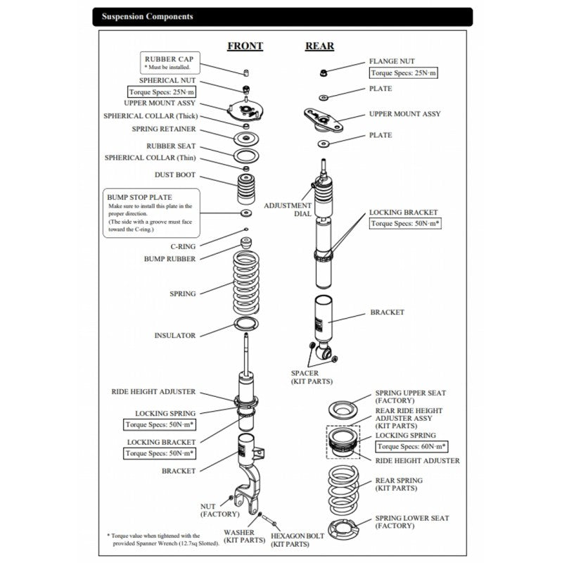 HKS 80300-AA002 Coilover Kit HIPERMAX S for TESLA Model 3 AWD (YL3YPT) 2022- Photo-3