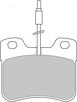 FERODO FDS745 Front Brake Pads DS Performance for PEUGEOT 106 / CITROEN AX Photo-0