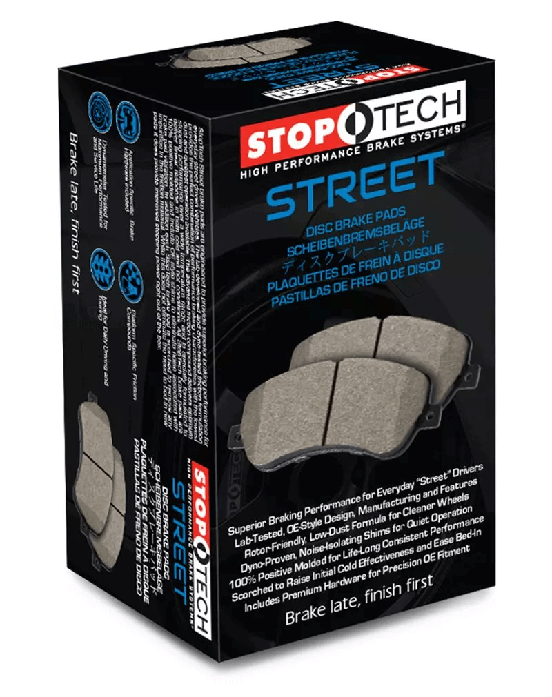 STOPTECH 308.11140 Rear Street Brake Pads with Shims & Hardware SCION/SUBARU BRZ/Crosstrek/Forester/FR-S 2005-2019 Photo-4