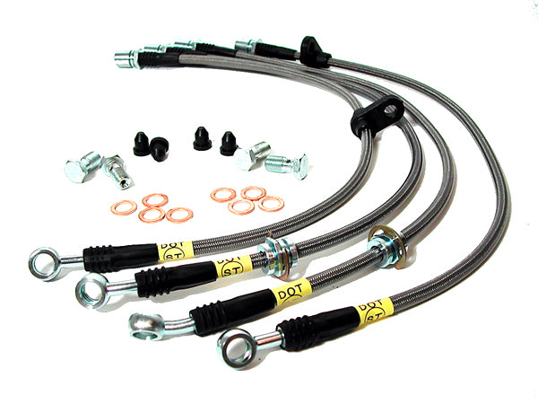 STOPTECH 950.34505 Rear Stainless Steel Brake Line Kit BMW 323Ci/323i/325Ci/325i 1999-2006 Photo-0