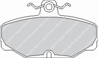 FERODO FCP408R Rear Brake Pads DS3000 for FORD Escort 2.0 RS Cosworth 16V + 4x4 Photo-0