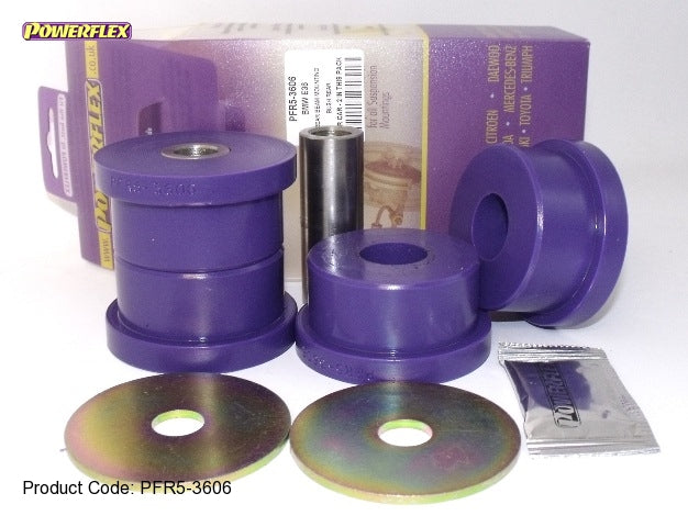 POWERFLEX PFR5-3606/3607 x4 Rear Subframe Bushings (Purple - Street) BMW E36 3 Series Photo-0