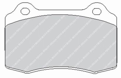 FERODO FCP721R Rear Brake Pads DS3000 for CHEVROLET Camaro Coupe (1SS / 2SS) Photo-0