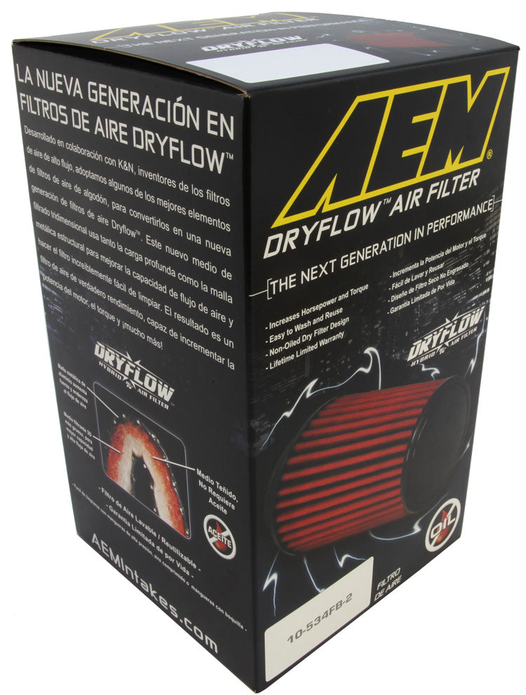 AEM 21-2047DK Air filter 3.5"x7" Dry Element Photo-1
