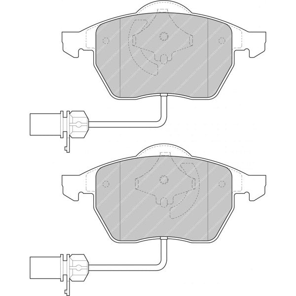 FERODO FDS1323 Front Brake Pads DS Performance for AUDI A4 (B5) / A6 (C5) / VW Passat (3B5 / 3B6) Photo-0
