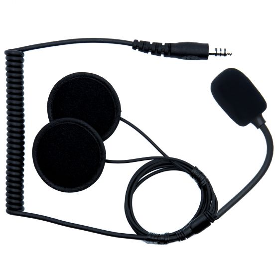 ZERONOISE 6300005 Radio helmet kit for Jet helmet, Male Nexus 4 PIN, Microphone Flex Boom, no Earcups Photo-0