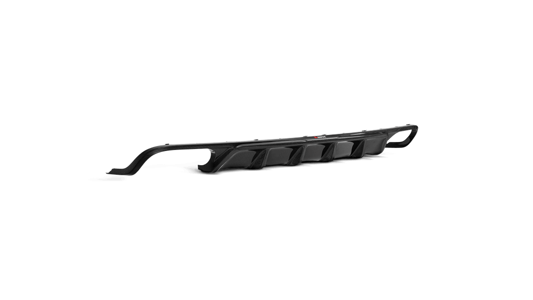 AKRAPOVIC DI-PO/CA/5/G Rear Carbon Fiber Diffuser - High Gloss PORSCHE Macan Turbo (95B) 2014-2018 ABE Type Approval Photo-0