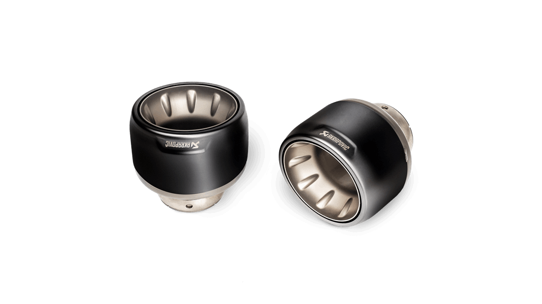 AKRAPOVIC TP-T/S/28 Tail Pipe Set (Titanium) Black for PORSCHE 718 Cayman GTS 4.0 / Boxster GTS 4.0 2020-2024 Photo-0