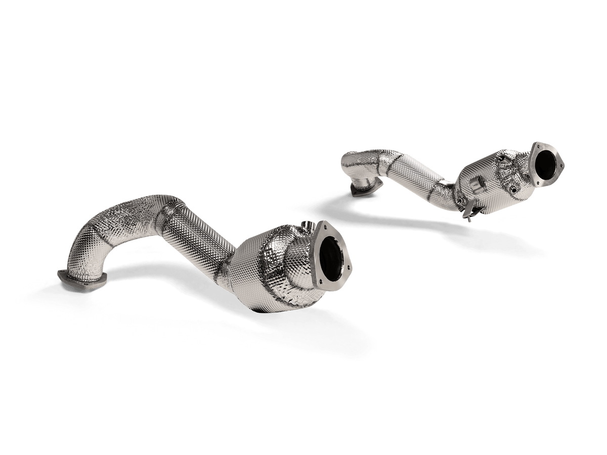 AKRAPOVIC L-PO/T/17 Link Pipe Set (Titanium) for PORSCHE 718 Cayman GT4RS 2022-2024 Photo-0