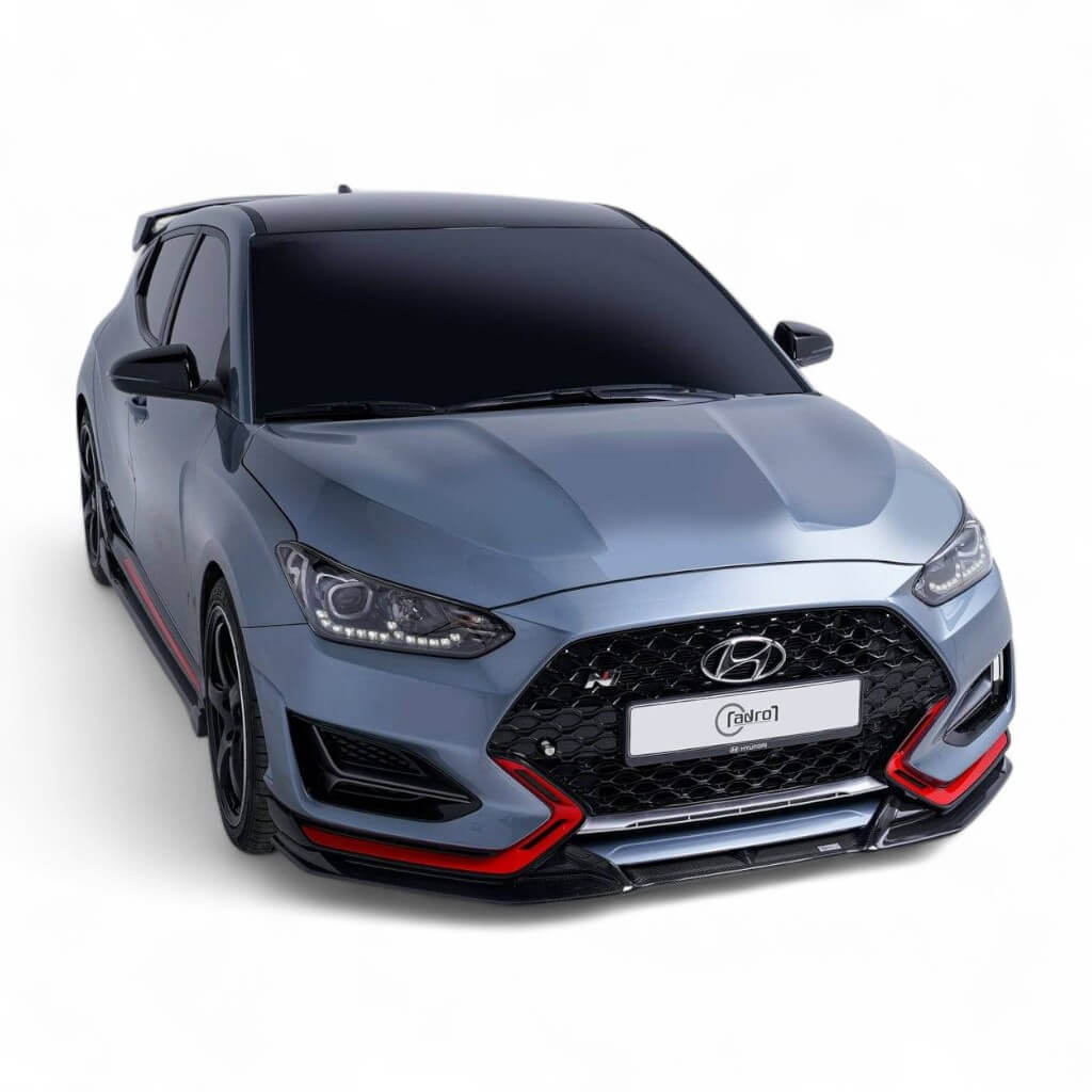 ADRO A10A20-1203 Front Lip V2 (B Type) for HYUNDAI Veloster N 2018- Photo-0