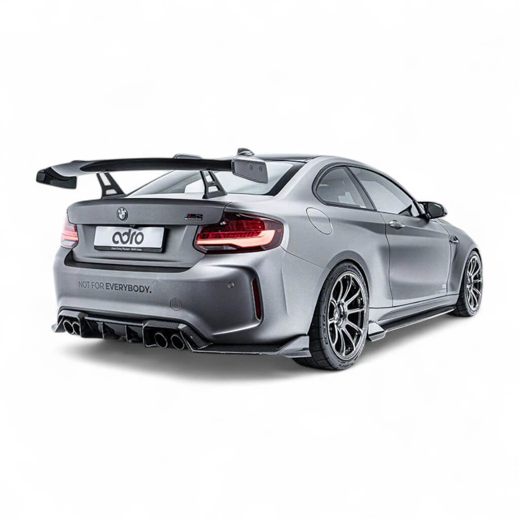 ADRO A14A30-1501 Swan Neck Wing AT-R1, Curved for BMW M2 (F87) Photo-4