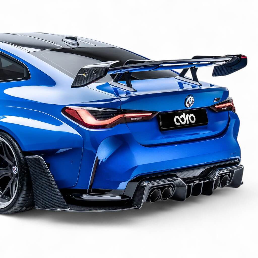 ADRO A14A40-1503 Swan Neck Wing AT-R3, Curved for BMW M4 (G82) Photo-3