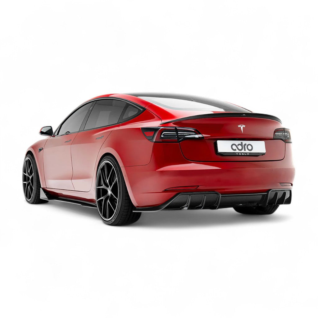 ADRO A15A10-1301 Rear Diffuser V1 for TESLA Model 3 Photo-3
