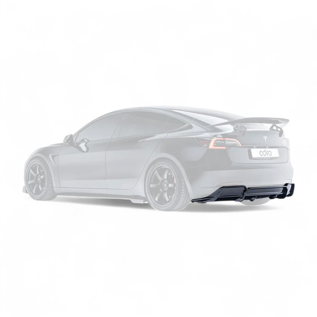 ADRO A15A10-1302 Rear Diffuser V2 for TESLA Model 3 Photo-0