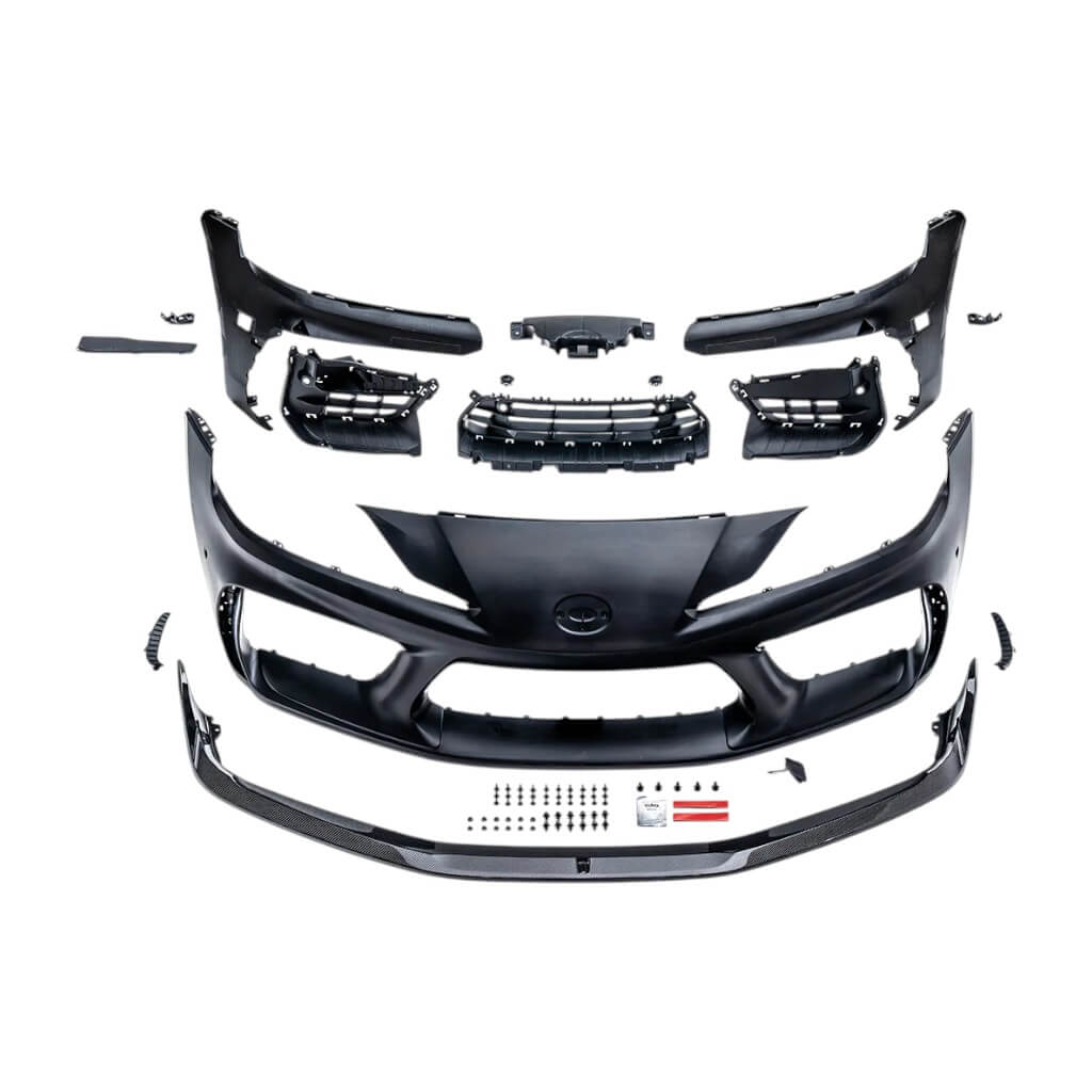 ADRO A18A20-2101/A18A20-1202 Front Bumper And Lip Set for TOYOTA GR Supra 2020- Photo-0