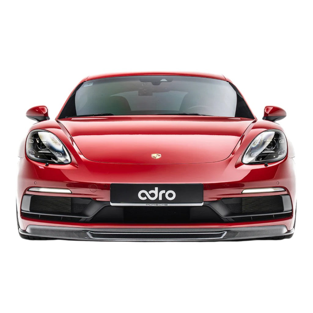 ADRO A23A20-1201 Front Lip (Carbon Fiber) for PORSCHE 718 Boxster GTS/GTS 4.0/Cayman GTS/GTS 4.0 (982) Photo-1