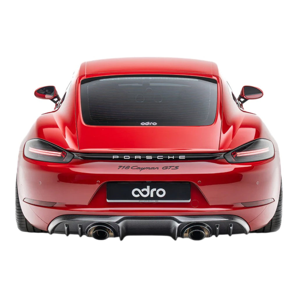 ADRO A23A20-1301 Rear Diffuser (Carbon Fiber) for PORSCHE 718 Cayman/Boxster GTS 4.0/ PORSCHE 718 Spyder/Spyder RS/GT4 RS (982) Photo-1