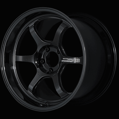 ADVAN YA68K35DTB Wheel V4882 R6 18X10.0 +35 5-100 Racing titanium black Photo-0
