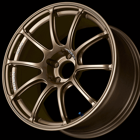 ADVAN YAZ7E47AA Wheel V2970 RZII 17X7.0 +47 4-100 Racing Bronze Photo-0