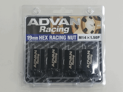 ADVAN YV3047 Lug nut 19H 14X1.50 Black (4 pcs) Photo-0