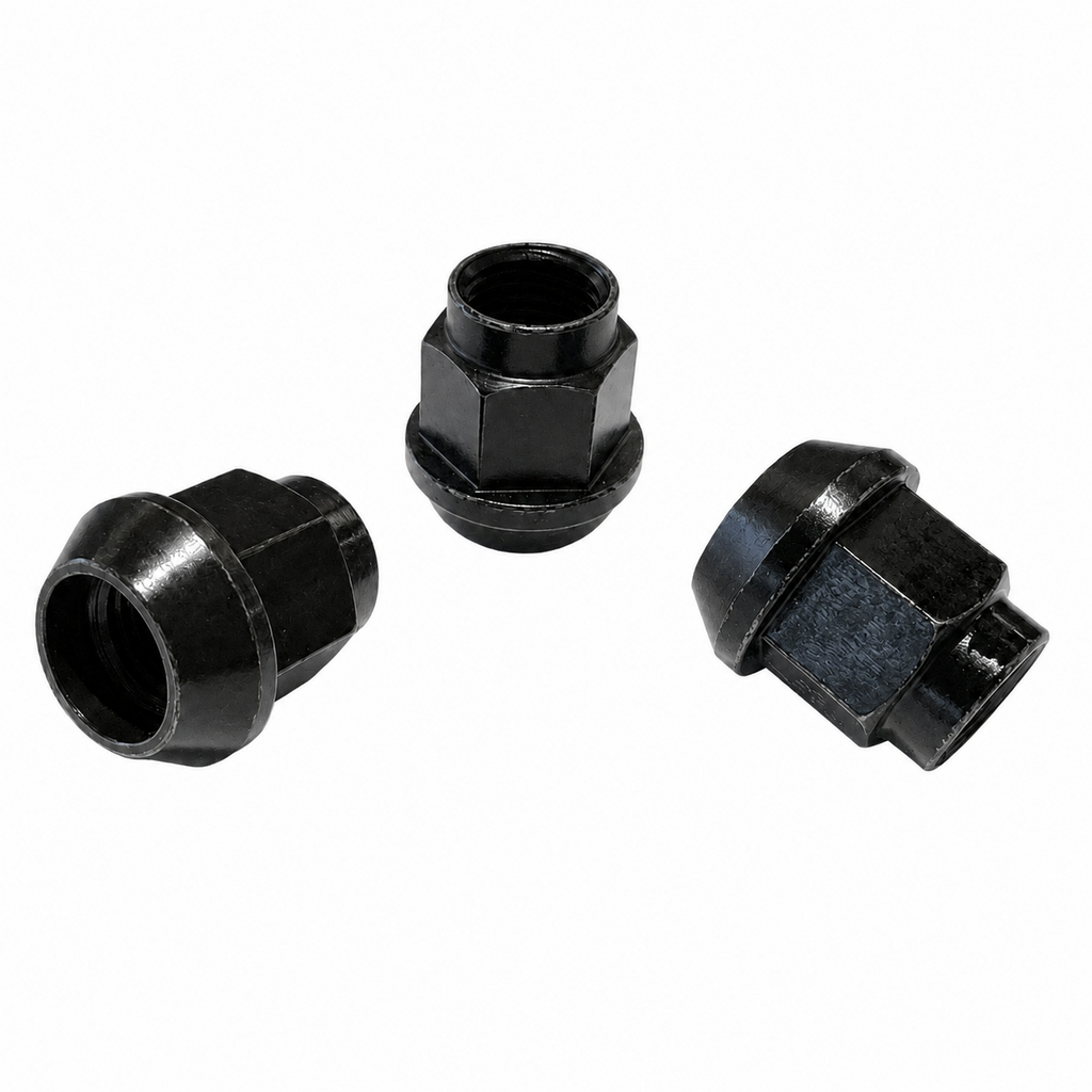 A.I.TECH AIT-DADO-15BLK Wheel nut Antioxide Black 1/2" UNF exag. 3/4", total lenght 27mm, steel coppered Photo-0