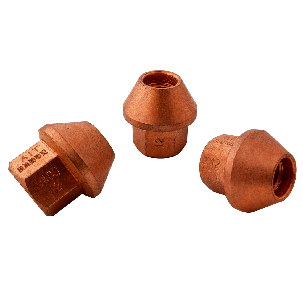 A.I.TECH AIT-DADO-15 Steel coppered nut 1 / 2" UNF, ex 3 / 4", total lenght 27mm Photo-0