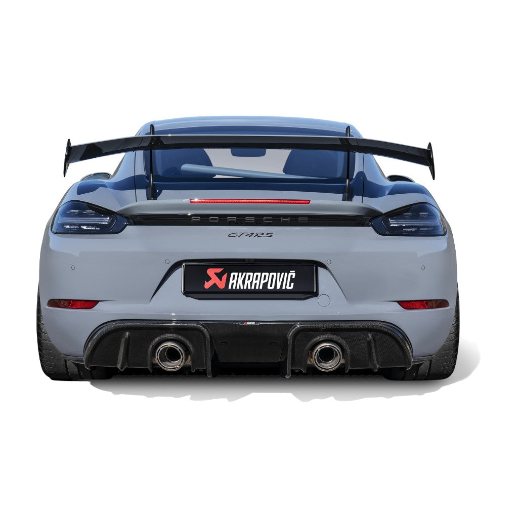 AKRAPOVIC DI-PO/CA/10/G Carbon Fibre Diffuser Rear (High Gloss) for PORSCHE 718 Cayman GT4RS 2022-2024 Photo-2
