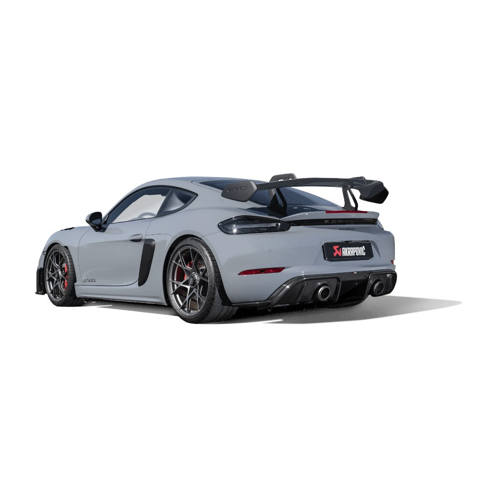 AKRAPOVIC DI-PO/CA/10/G Carbon Fibre Diffuser Rear (High Gloss) for PORSCHE 718 Cayman GT4RS 2022-2024 Photo-3